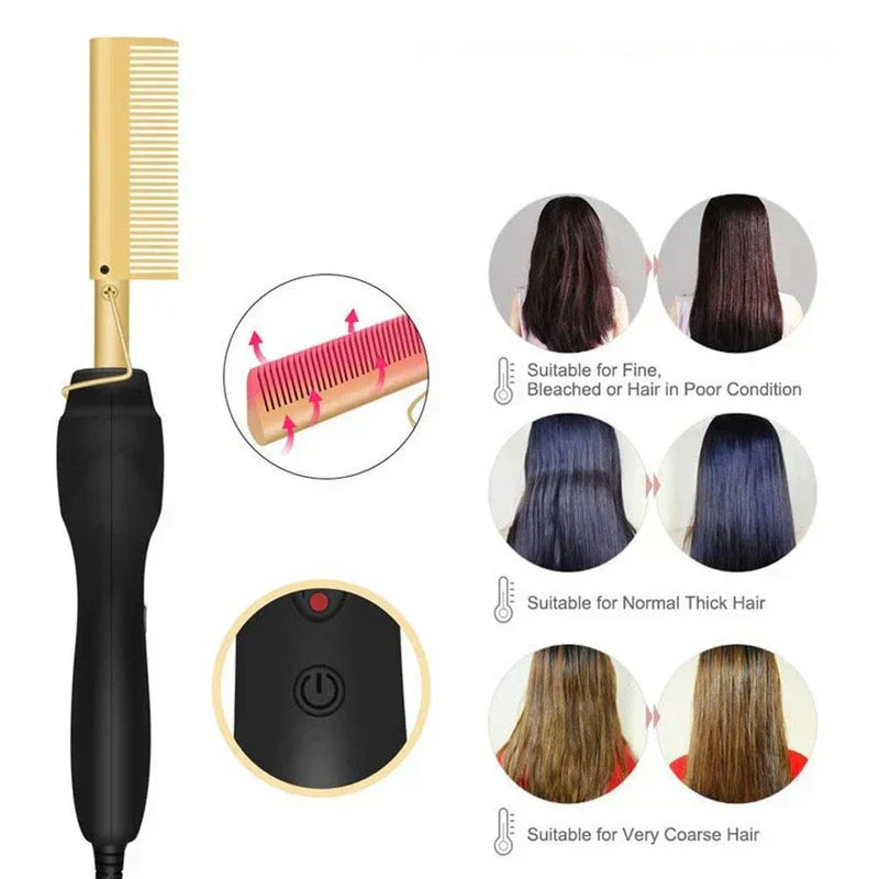 Wooden Comb Detangling Hair Brush (Small Color Box)