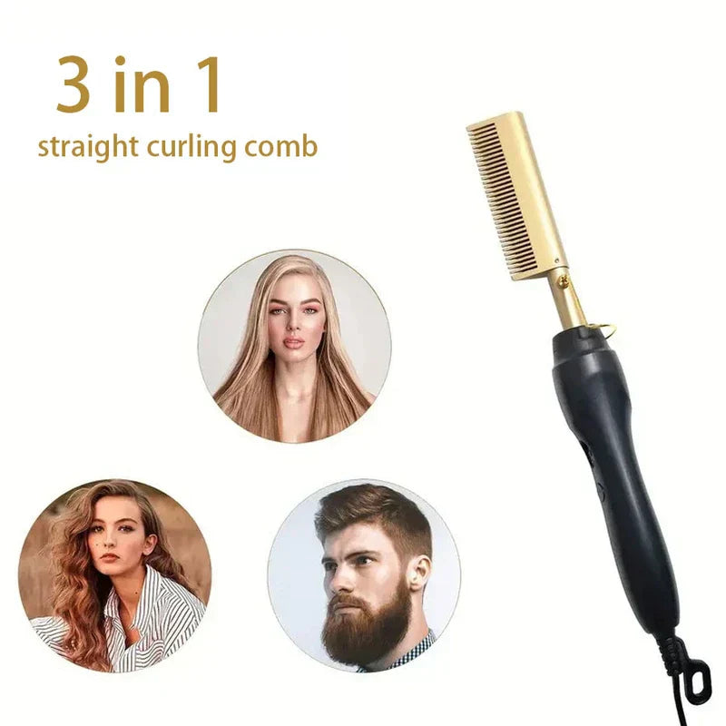 Wooden Comb Detangling Hair Brush (Small Color Box)