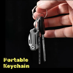 Mini Bone Shape Folding Knife – Titanium Alloy EDC Pocket Tool Keychain