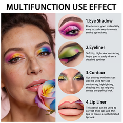 12-Color Waterproof Gel Eyeliner Set - Create Everyday, Glam & Colorful Eye Looks In Seconds