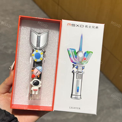 Space Astronaut Transforming Torch Lighter – Jet Flame, LED Lights & Gift Box