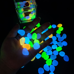 Colorful Glow-in-the-Dark Garden Stones
