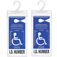 Handicap Parking Placard Holder（ 2 Pcak ）