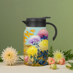 Vintage Floral Pattern Tea Thermos – Built-In Infuser New HomeGoods