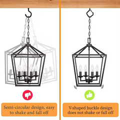 Windproof Safety Hooks for Outdoor Lights & Decorations (20PCS)
