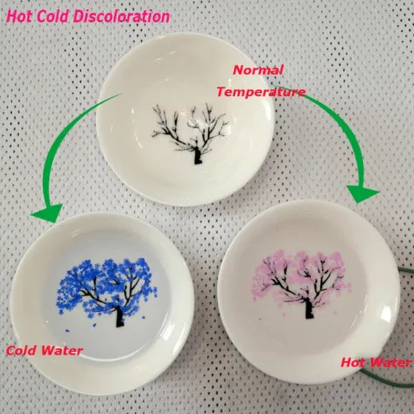 Magic Sakura Sake Cup: Color Changes with Temperature New HomeGoods