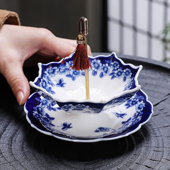 Rotatable Umbrella-Shaped Ceramic Tea Filter