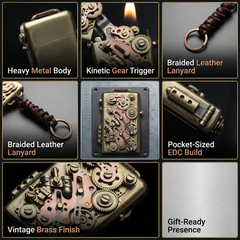 Steampunk Kinetic Gear Lighter