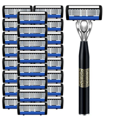 7-Blade Razor System For Men | Smooth Shave & Replaceable Cartridges