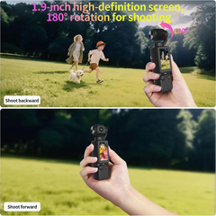Portable Ultra HD Video Recorder with 180° Rotating Lens