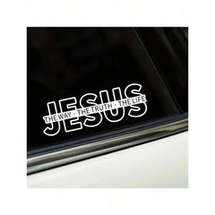 Jesus-The Way The Truth The Life Christian Vinyl Decal Car Sticker