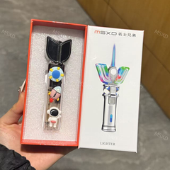 Space Astronaut Transforming Torch Lighter – Jet Flame, LED Lights & Gift Box
