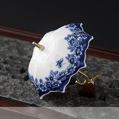 Rotatable Umbrella-Shaped Ceramic Tea Filter