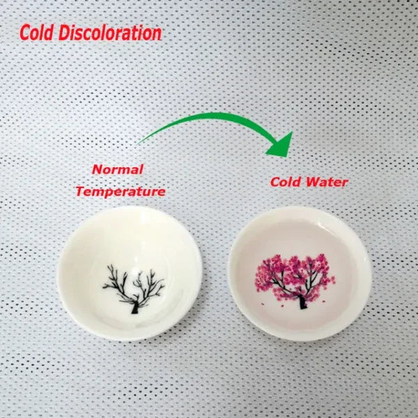 Magic Sakura Sake Cup: Color Changes with Temperature New HomeGoods
