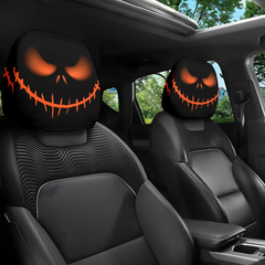 Funny Cartoon Car Headrest Covers – Universal Fit (2 Pack)