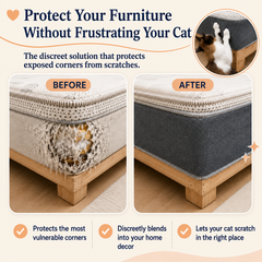 PolyGriffe - Cat Scratch Protector Mat – Self-Adhesive Furniture Scratch Guard