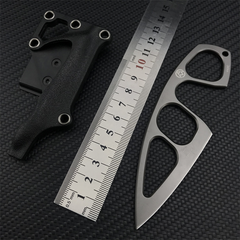 Boker Plus GS226 Miltner Adams MA-2 Fixed Blade Knuckle Knife | 2.5" 440C Titanium Coated Blade