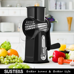 5-in-1 Rotary Multi Grater | Stainless Steel Food Cutter