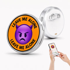 Mood Badge – E Badge Customizable Digital Display Pin (GIF/Photo/Text