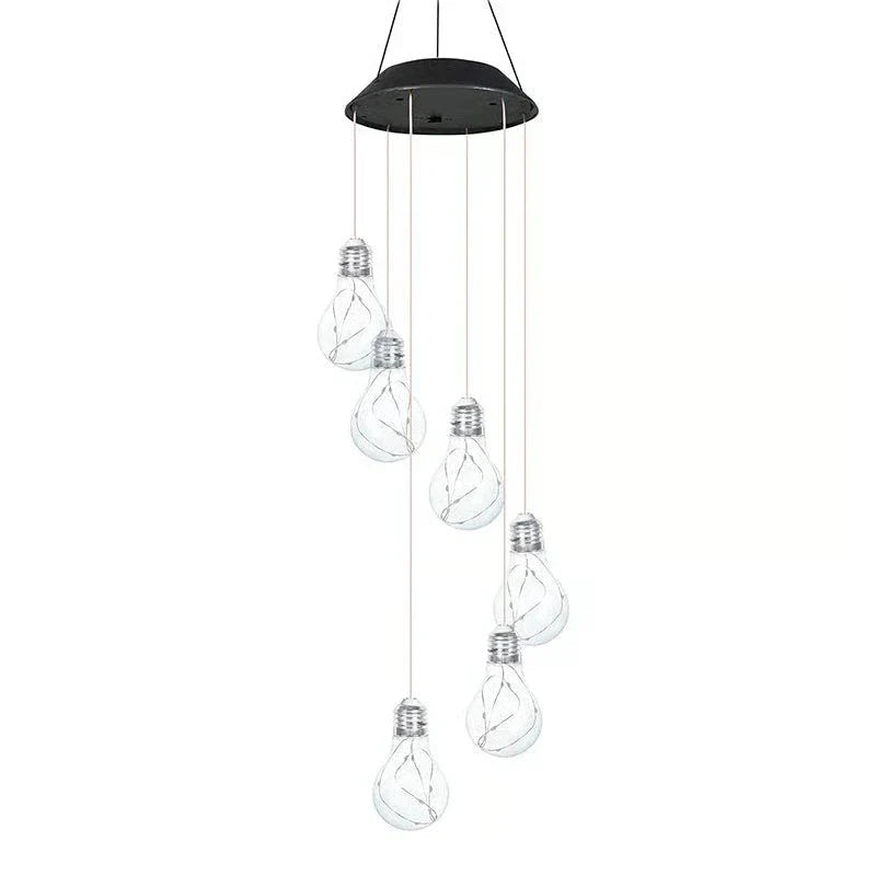 Enchanted Garden: Solar-Powered Color-Changing LED Wind Chimes New HomeGoods