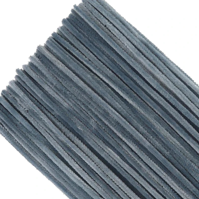 TOAOB 100pcs Lake Blue Pipe Cleaners Craft Supplies Chenille Stems | Pipe Cleaners 6mm x 12 Inch Fuz
