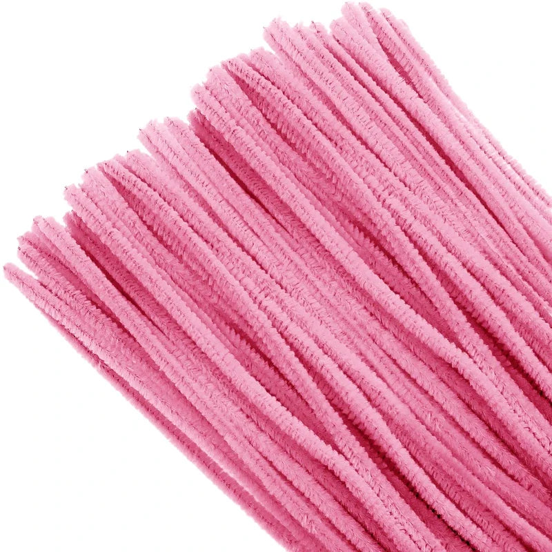 TOAOB 100pcs Lake Blue Pipe Cleaners Craft Supplies Chenille Stems | Pipe Cleaners 6mm x 12 Inch Fuz