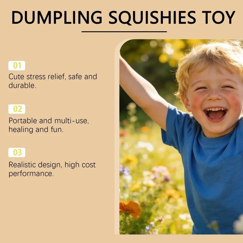 Introduce three core advantages of the fun dumpling squishy stress relief toy