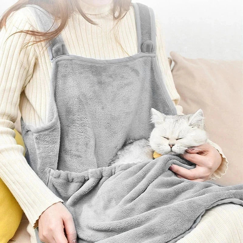 Cat Cuddle Pouch Holder Apron