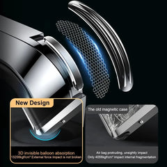 Anti-peeping Magnetic Tempered Glass Double-sided Phone Case For Samsung