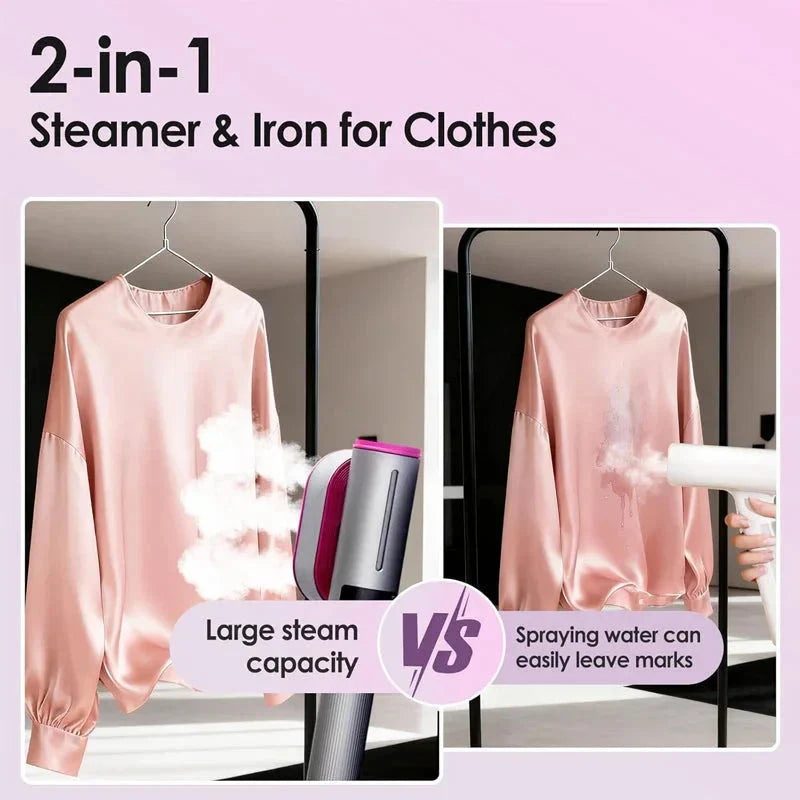 2-in-1 Clothes Steamer Iron