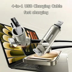 ⚡4-in-1 USB Charging Cable fast charging MAX 60w