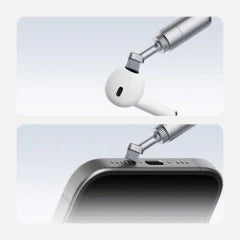 Portable Keychain with Built-in Cleaning Brush & SIM Ejection Pin