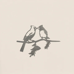 Metal Bird Cardinal Garden Decor