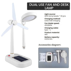 Solar Powered Fan & Light