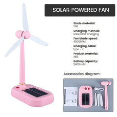 Solar Powered Fan & Light