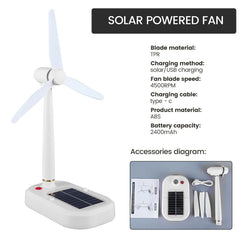 Solar Powered Fan & Light