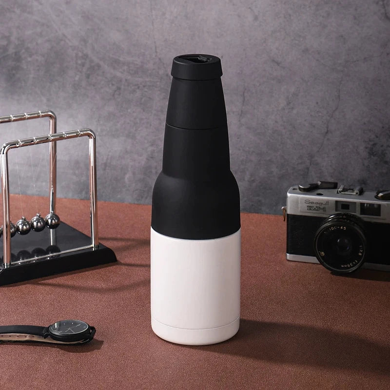Beer Bottle and Can Cooler with Beer Opener