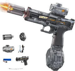 Electric Toy Water Gun - Rechargeable high-powered water cannon with LED light | 50-foot range