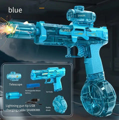 Electric Toy Water Gun - Rechargeable high-powered water cannon with LED light | 50-foot range