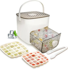 Portable Ice Maker with Lid and Storage Box