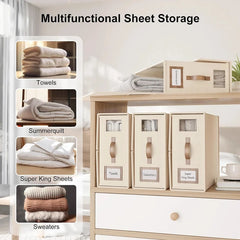 4-Pack Bed Sheet Organizer with Handles