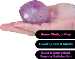 Schylling NeeDoh Groovy Jewel - Sparkly Sensory Squish Toy for Kids & Adults