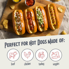 Retro Hot Dog Toaster - 2-Slot Pop-Up Toaster for Hot Dogs & Buns