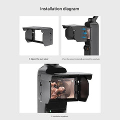 Foldable Screen Sunshade for DJI Osmo Pocket 4/3 Pocket Camera