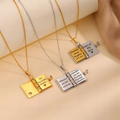 My Little Star Book Necklace for Daughter / Son