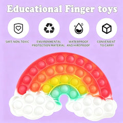 Rainbow Fidget Toy Set - Stress Relief Squeeze Toys for ADHD & Autism