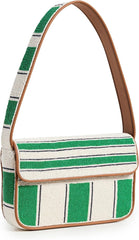 STAUD Tommy Beaded Shoulder Bag