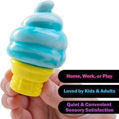 Needoh Nice Cream Cone Sensory Squeeze Toy