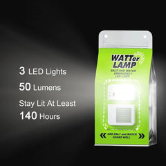 Emergency Salt Water Lamp, No Battery Required