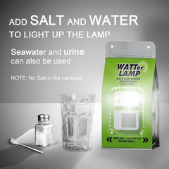 Emergency Salt Water Lamp, No Battery Required